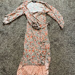 Lulus Wrap Maxi Dress